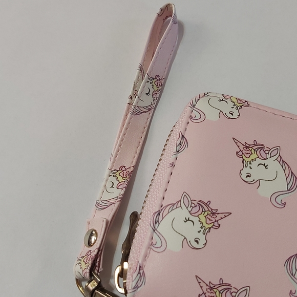 Ardene Pink Unicorn Wristlet Wallet - Picture 7 of 16